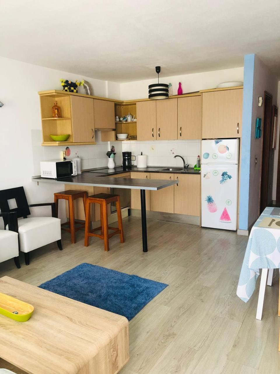 First Line Beach Apartment With Ocean View La Arena Puerto de Santiago  Dış mekan fotoğraf